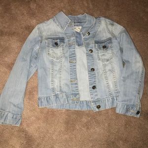 Short light denim jacket
